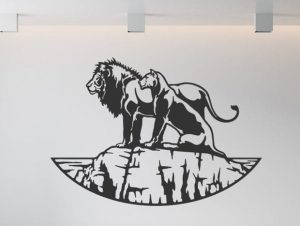 lion hanging wall art